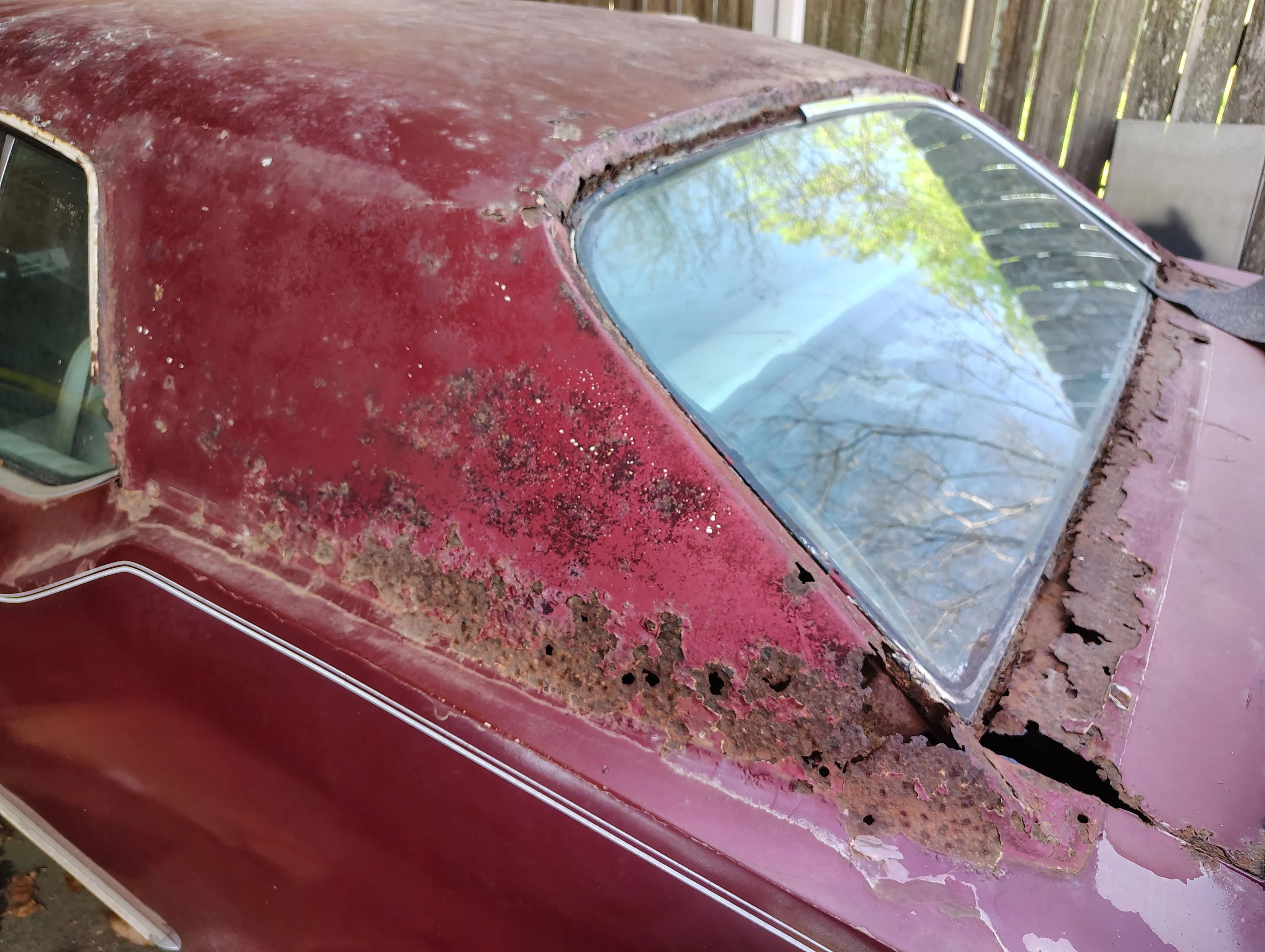 Cutlass Supreme rear window